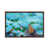 Classic Brown Wood Floater Framed