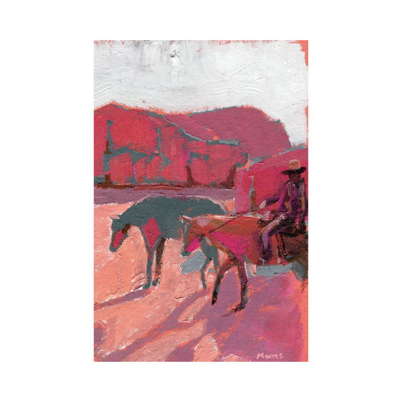 Riding With A Space 1 Piece Wall Art on Canvas, 45.72 cm H x 30.48 cm W x 1.905 cm D, Does Not Apply