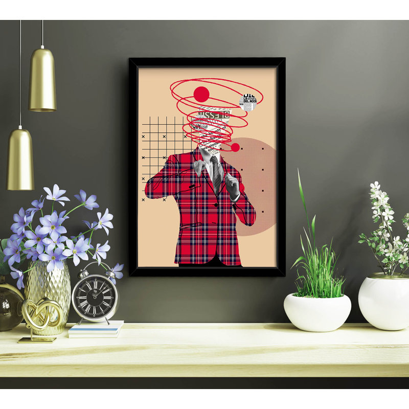 Élégante peinture décorative en panneau de fibres à densité moyenne, 14,9 po x 20,9 po | 100% panneau de fibres à densité moyenne (épaisseur: 0,1 pouce) et cadre 100% bois (épaisseur: 0,9 pouce) | Parfait pour le salon, la chambre à coucher et le bureau, design élégant et durable
