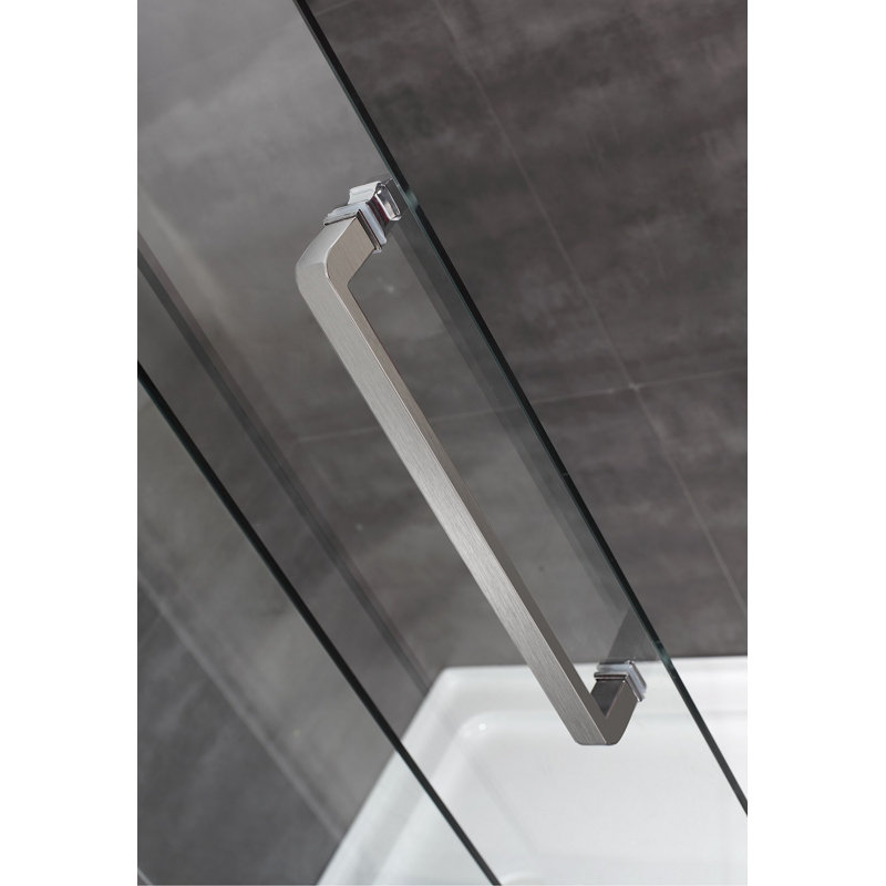 Moselle Stainless Steel Frameless Sliding Shower Enclosure