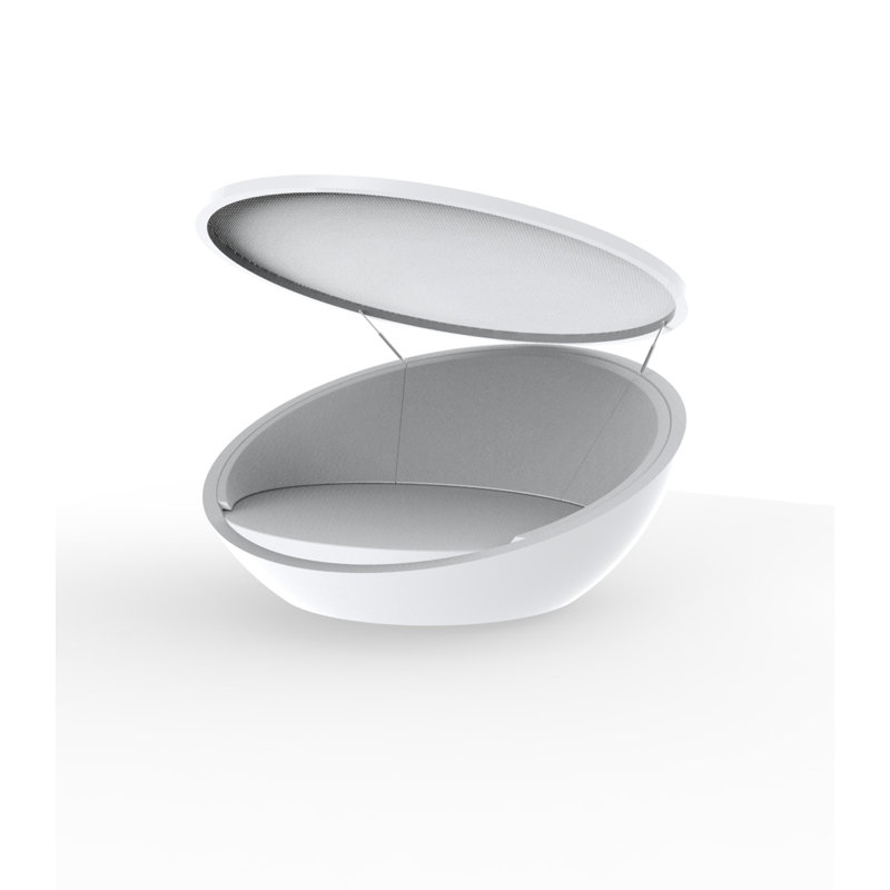 Ulm - Daybed with Folding Canopy - Basic, White