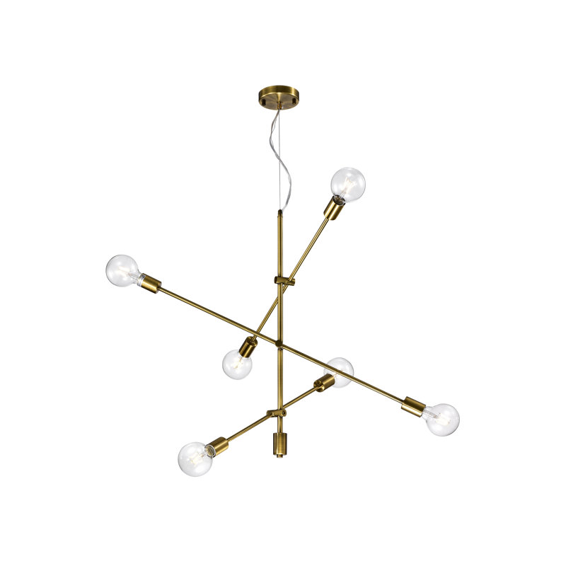 Lustree linéaire 6 lumières spoutnik modern Naughton