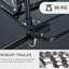 Chariot pliable à chargement par bicyclette de 110 lb de poids maximum
