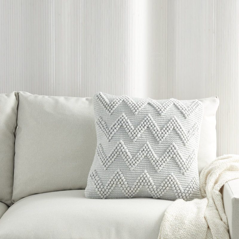  Housse et insert de coussin carré, Ciel, H 20 po x l 20 po x P 6 po, Carrée
