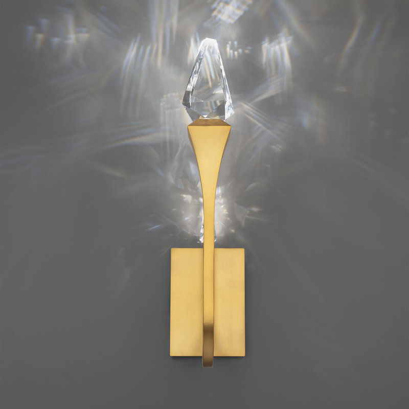 Plumeria 2 Light Crystal LED Wall Sconce