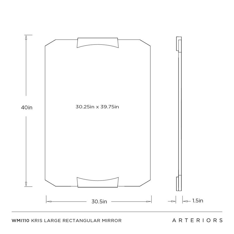 Kris Large Rectangular Mirror