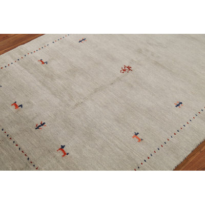 Animals Tribal Gabbeh Oriental Rug 4x6