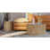 Ensemble de table de salon en bois massif 2 pièces Josiane