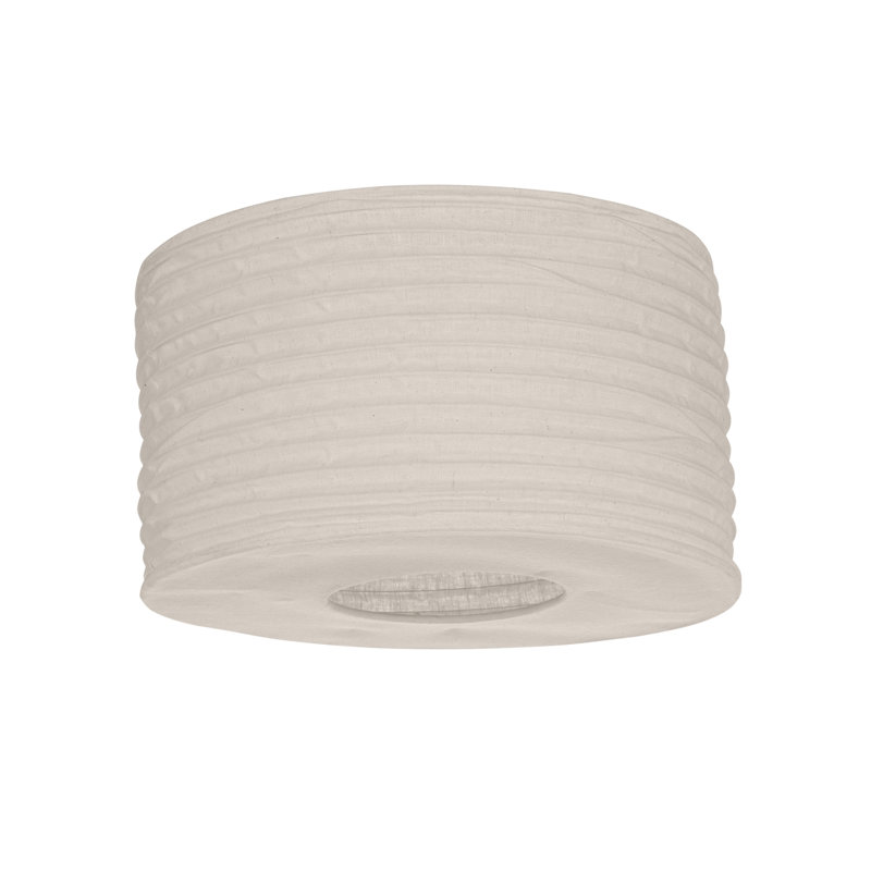 Camborne 20cm H Jute Drum Pendant Shade ( Uno ) in Natural White