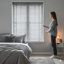Faux Wood Venetian Blinds with Fabric Tape, Moisture-Resistant Horizontal Slats & Cord Control for Windows-70077854-120150230