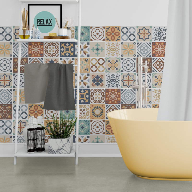 Conrad 15cm W x 15cm L PVC Peel and Stick Mosaic Tile