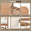 Ensemble de conversation d'extérieur avec coussins 4 pièces Acacia
