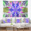 Tapisserie d'art abstrait vert clair abstrait fractal-28496390