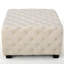 Moderne avec housse en velours et capitonnage à boutons, 29,47 po x 29,47 po x 18,79 po, l 29,47 po x P 18,79 po