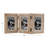 Wood Beaded 3 Slot Photo Frame