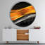 Horloge murale moderne dorée et rose vers l'intérieur-34141344