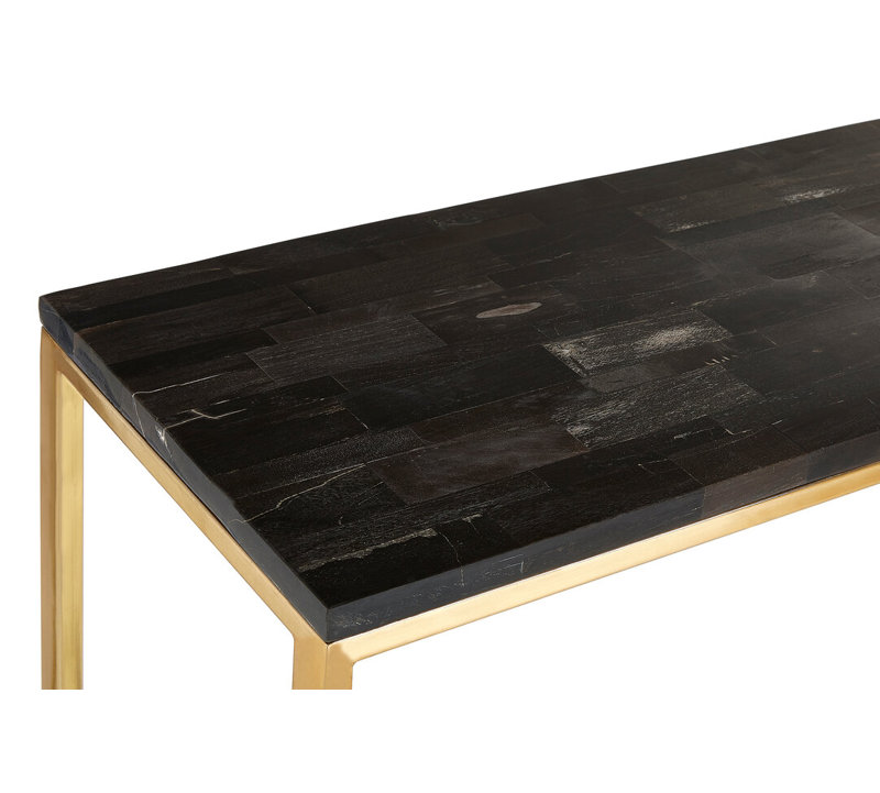 118cm Solid Wood Top Console Table