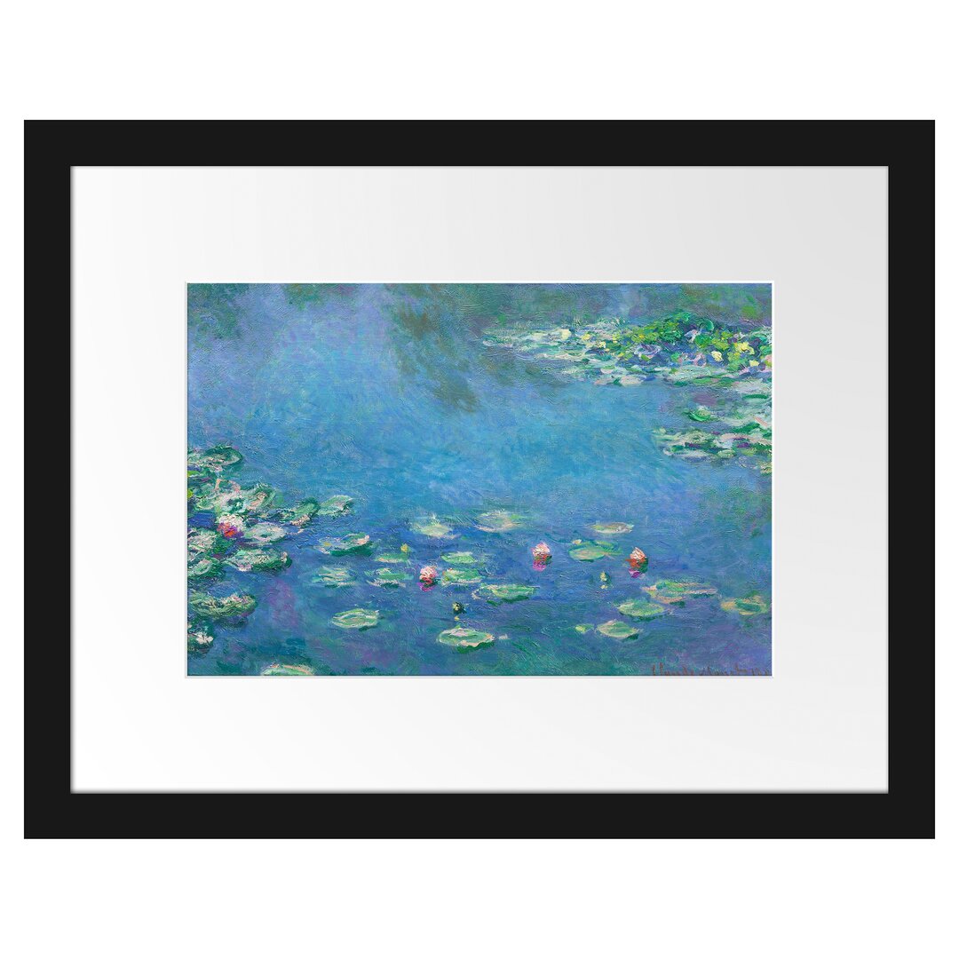 Gerahmter Kunstdruck Water Lilies III von Claude Monet