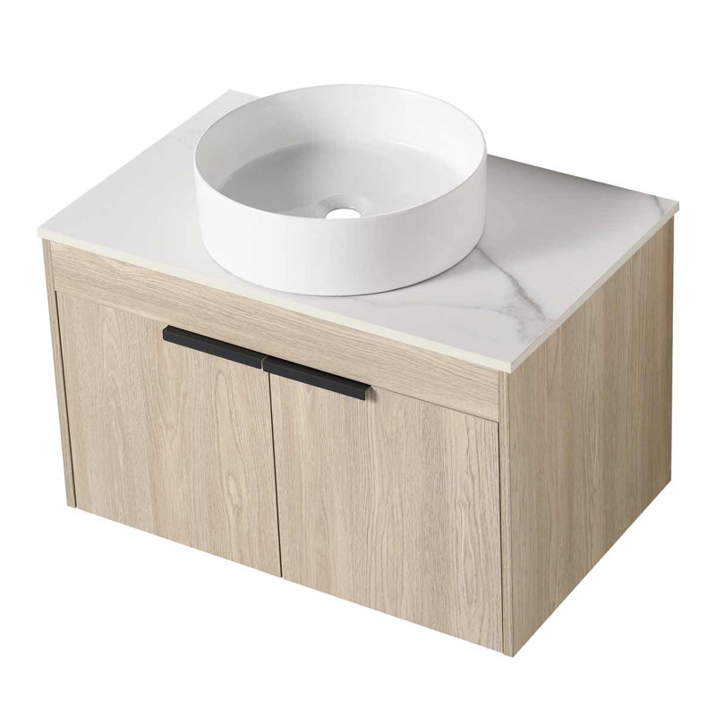 Caelynn 29.5'' Single Bathroom Vanity with Solid Wood Top