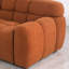 Boucle rembourré 2 places en brun, convient au décor traditionnel brun, avec des coussins doux