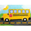 «School Bus», reproduction sur toile tendue-19669255