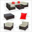 Ensemble de canapé modulaire de patio, ensembles de conversation pour mobilier d'extérieur, ensemble de mobilier de patio 7 pièces