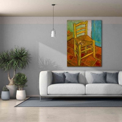 «Van Gogh's Chair» par Vincent Van Gogh, art mural sur toile giclée