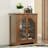 Slesnick Arched 2-Door Coffee Bar Display Cabinet-1469087307