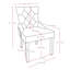 Chaise d'appoint rembourrée en velours Donegan-1585984370