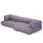 Block Upholstered 127.6 " Cotton Blend Sofa