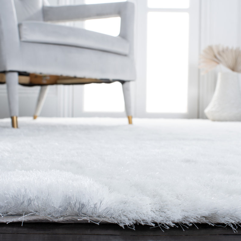 Jewell Handmade Tufted Ivory Area Rug, Round 7'