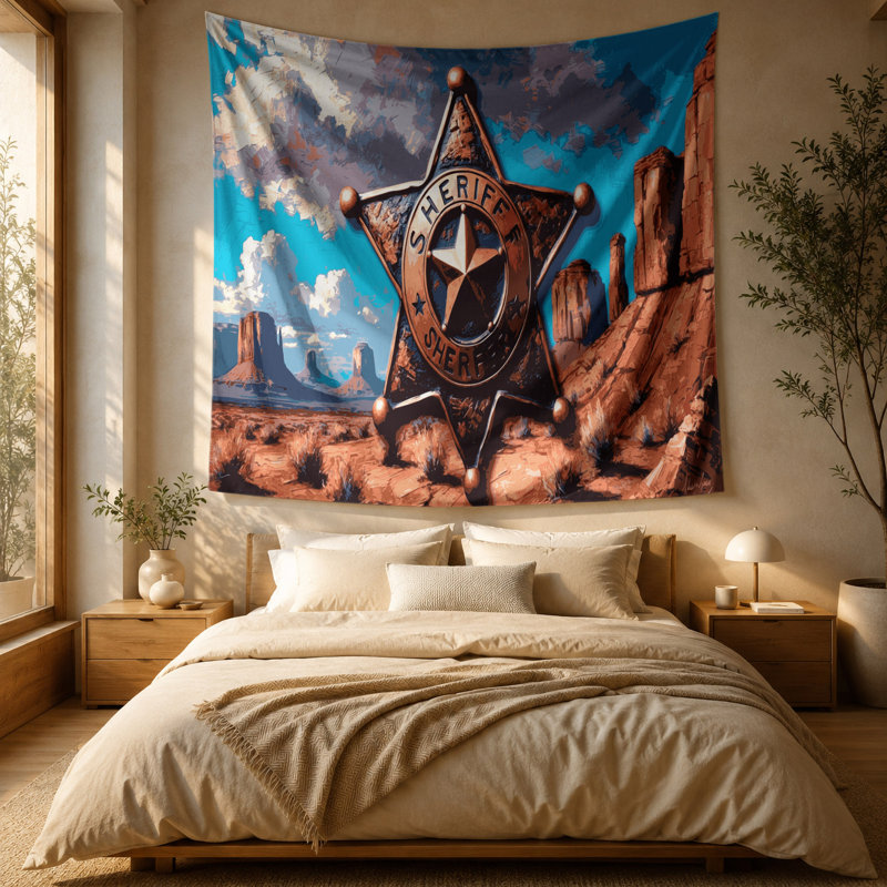Tapisserie murale Southwestern Cowboy, 51 po x 60 po