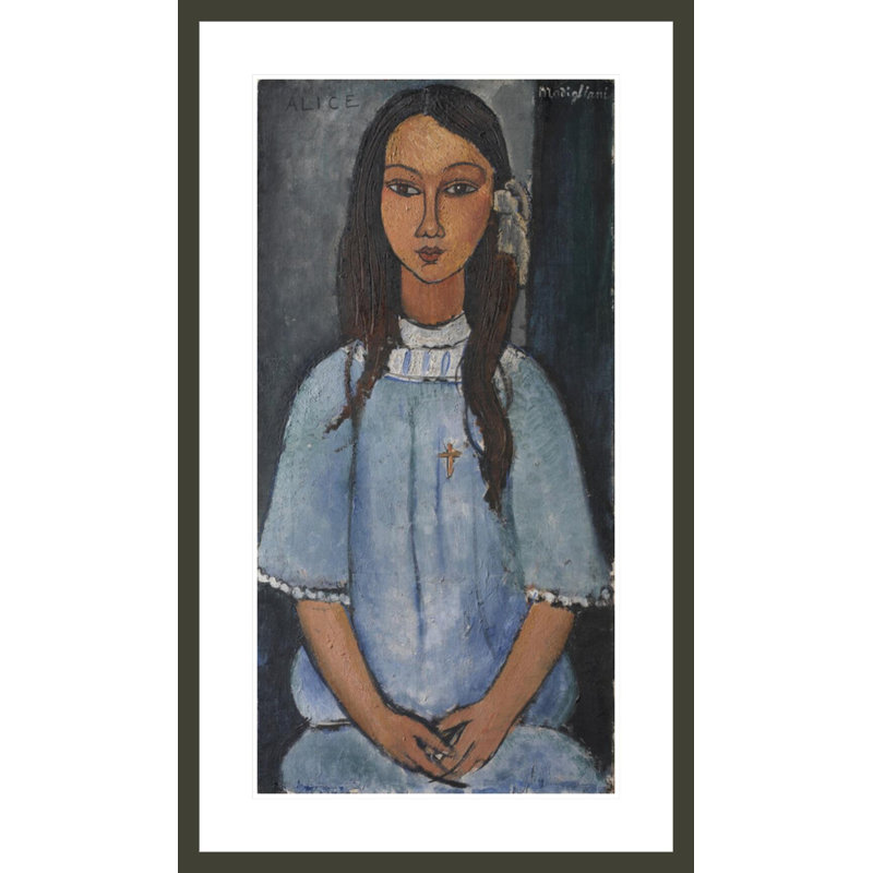 Alice by Amedeo Modigliani -Framed Giclee Print, 24.51" H x 41.5" W