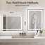 LED Illuminated Bathroom Mirror with 3 Colour Temperatures, Anti-Fog, Touch Control, Wall Mounted-137946307