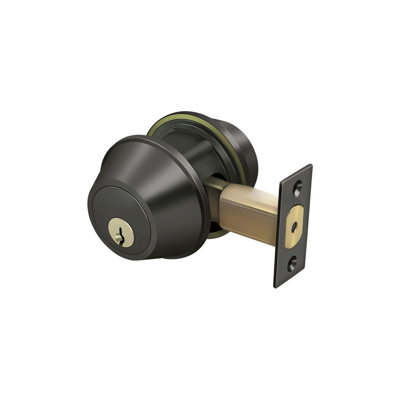 Deltana CL210LA-10B Double Deadbolt GR2 w/ 2-3/4" Backset in Oil-rubbed Bronze