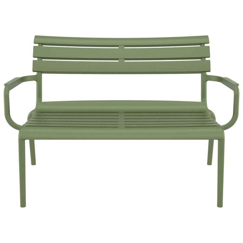 Banc d'extérieur 46 po Ruta Paris, Vert olive