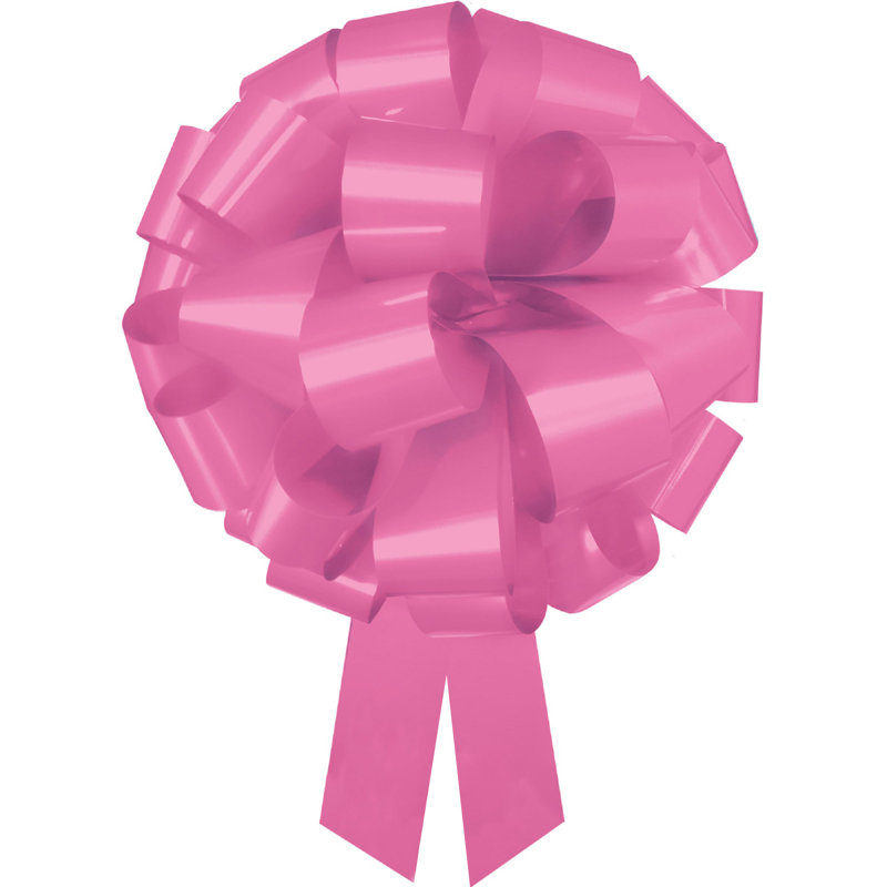 Grand arc d'emballage de cadeau de Noël de 24 po pour les grands cadeaux et les décorations de Noël PMU, Rose