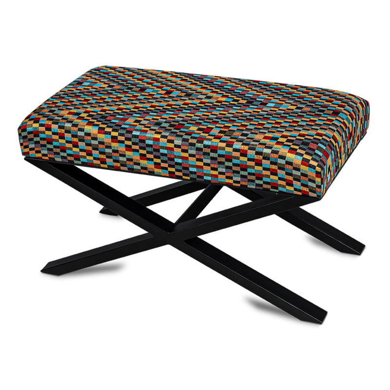 Ohiopyle Velvet Upholstered Bench, 40 x 100 x 30cm