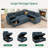 Anureet  Corduroy Sleeper Sectional U Shaped Modular Sofa Bed With Storage Space
