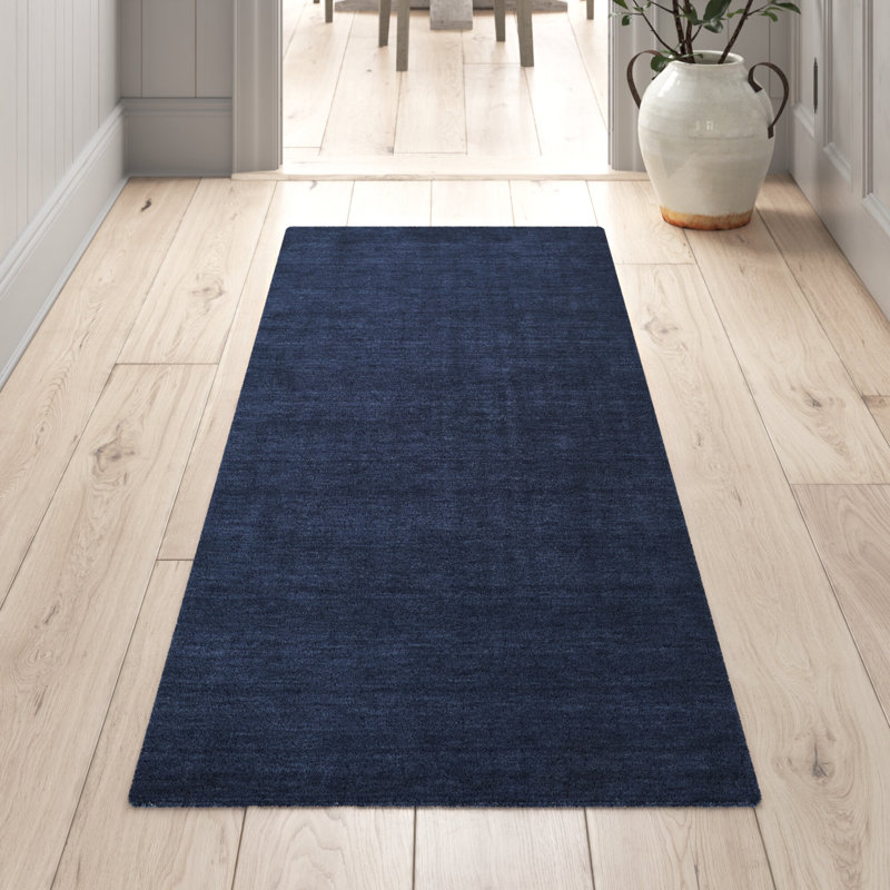 Kaden Performance Wool Indoor Rug, Runner 2'6" x 8', Blue