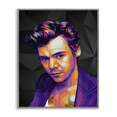 «Bright Harry» sur art giclée noir par Birch & Ink