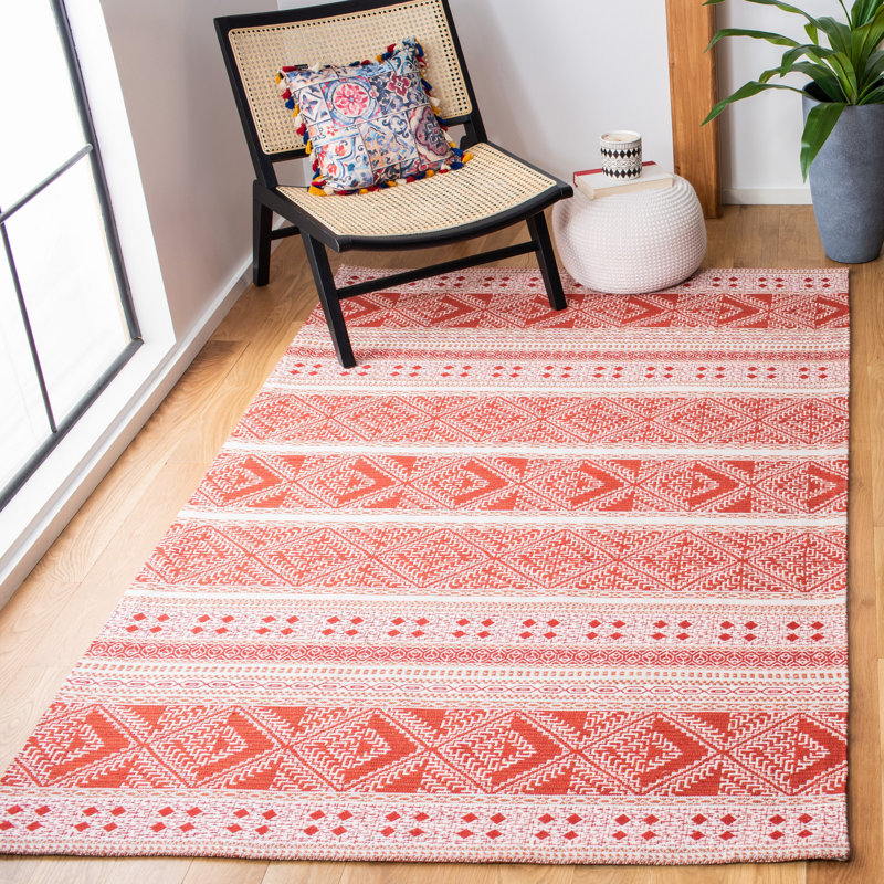Rouille tissée à la main Marleigh, Rectangle 6 pi x 9 pi