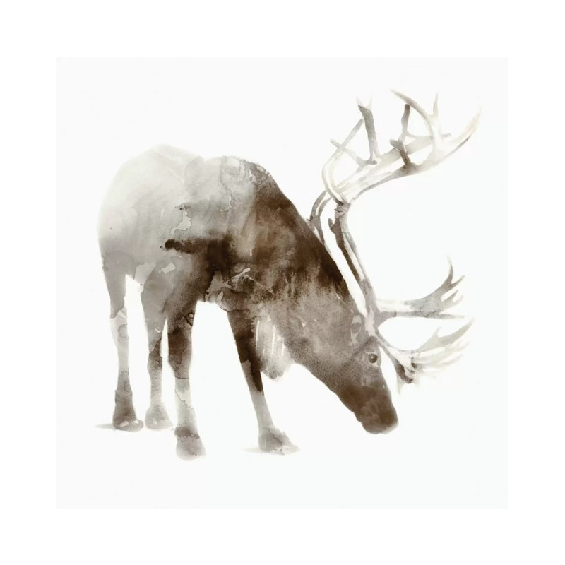 Caribou by Edward Selkirk - Wrapped Canvas Painting, 66.04 cm H x 66.04 cm W x 1.91 cm D