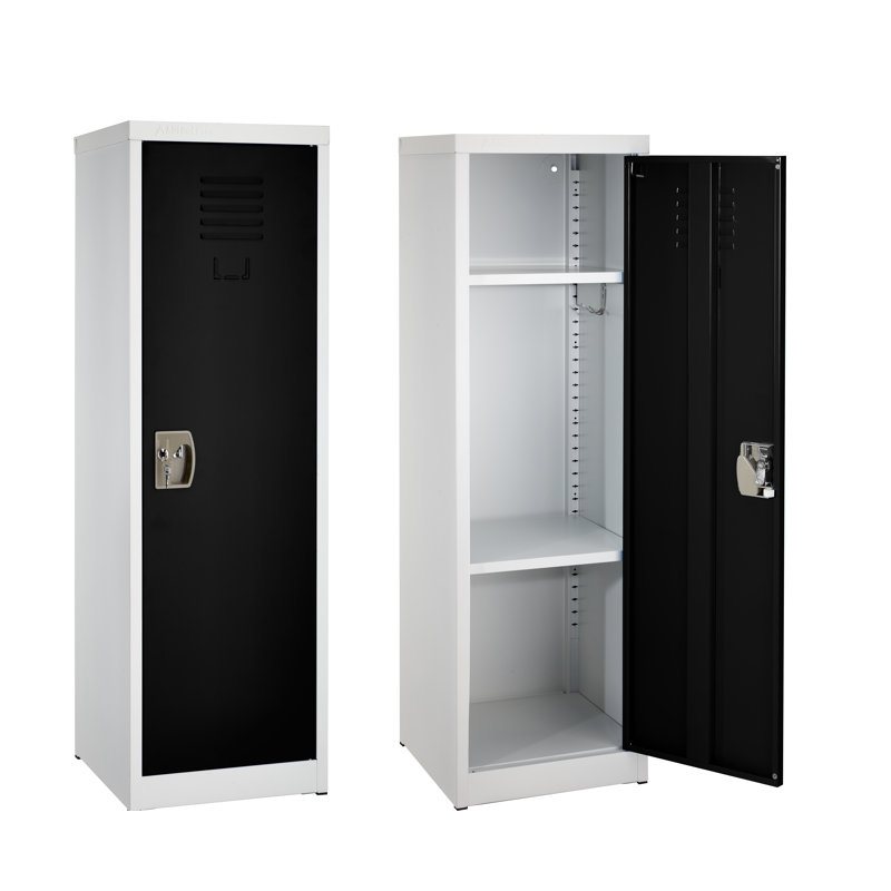 Casier d'école et de maison à 15 niveaux de 15 po de largeur, Noir