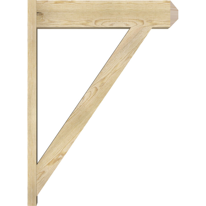 Artisan traditionnel en bois rustique, P 34 po x H 46 po, Sapin Douglas de 8 po (sciage brut)
