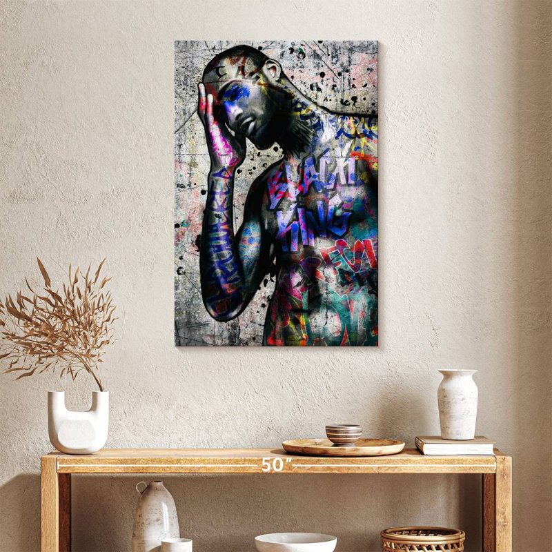 " African Hunk " by Harper D., 36" H x 24" W x 1.25" D