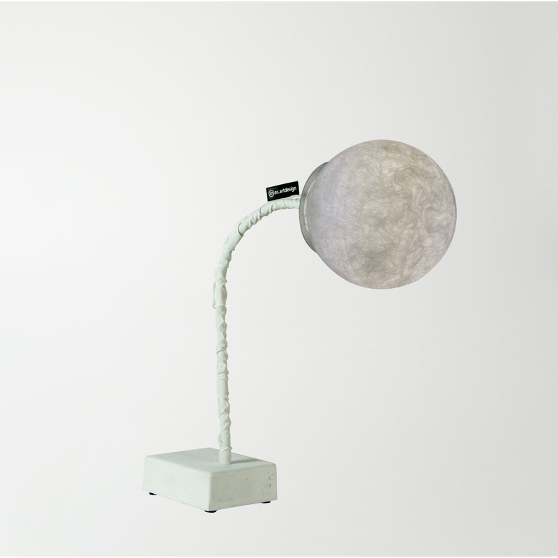 Luna Adjustable Metal Desk Lamp, White