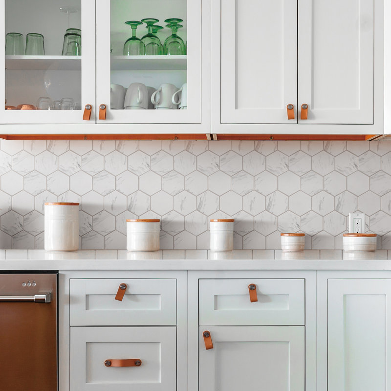 Porcetile 10.08 in. x 11.64 in. Honeycomb Matte Porcelain Mosaic Wall and Floor Tile