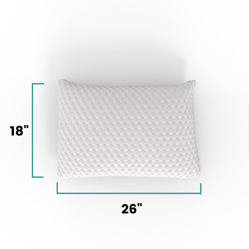 Oreiller ajustable en mousse viscoélastique infusée Zencloud, Queensize