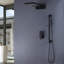 Système de douche mural complet avec cascade brute